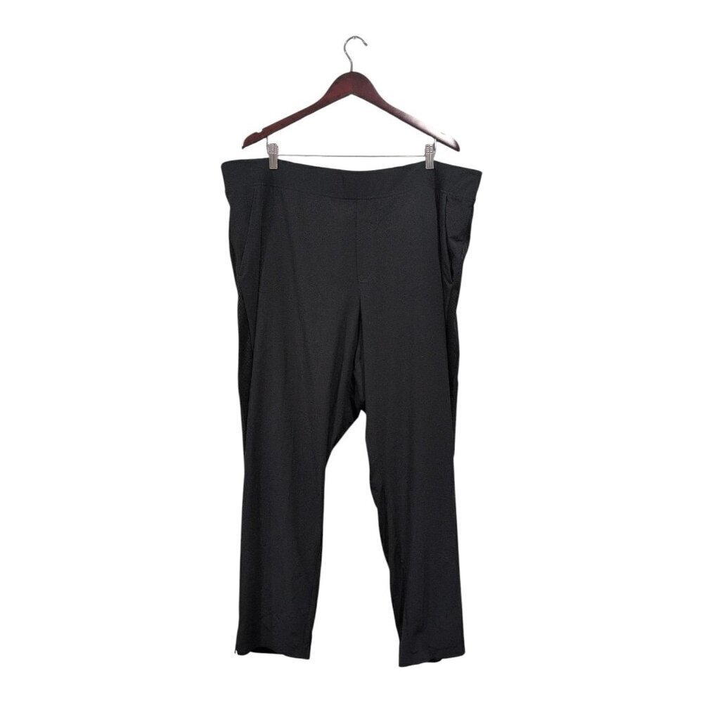 Athleta Brooklyn Ankle Pant Women's Size 24 Black Pull On Pockets Workwear